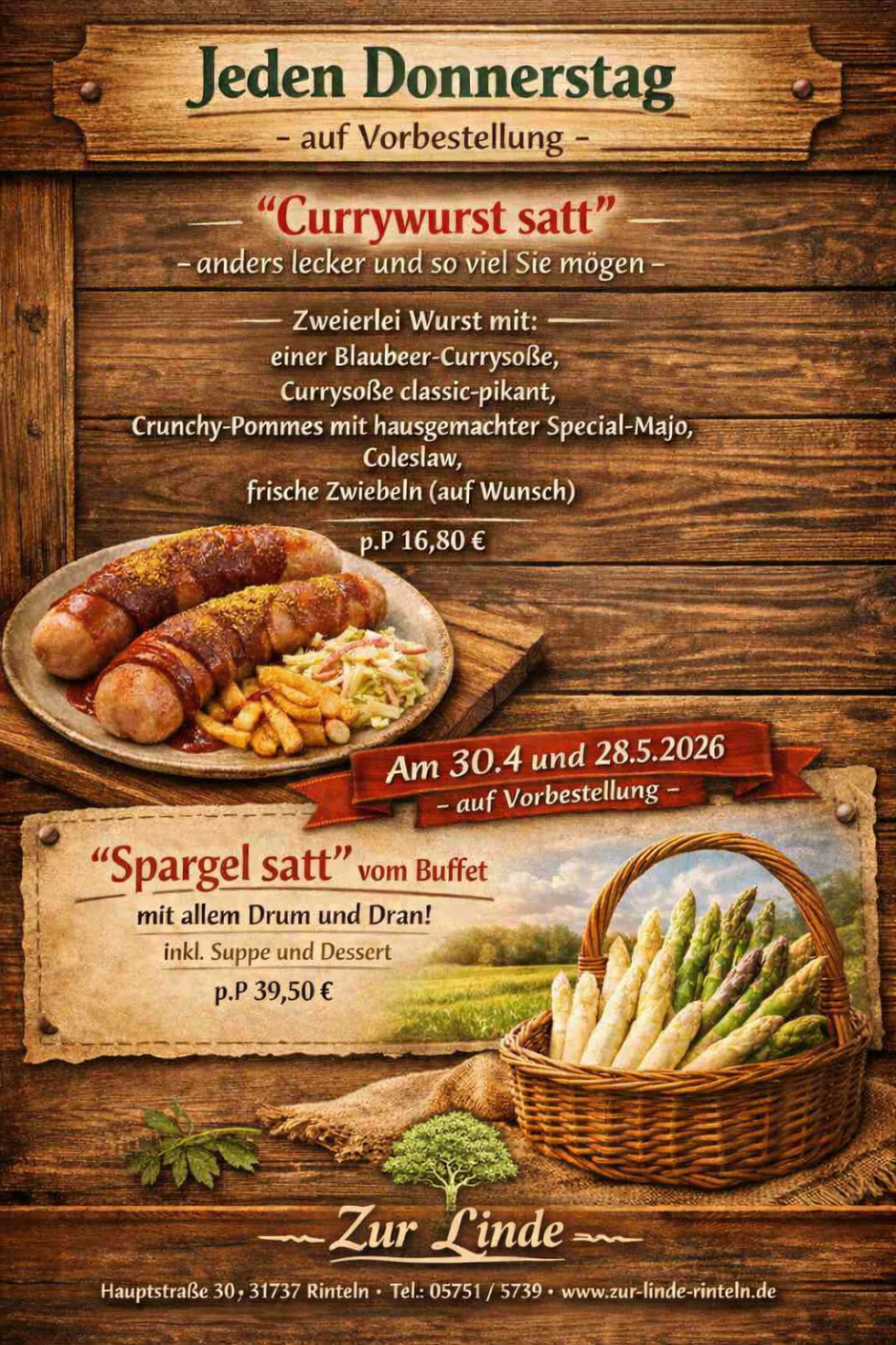 Jeden Donnerstag bei uns 